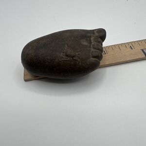 3" Chinese yixing zisha pottery Spider Buddha's foot fengshui statue Tea pet